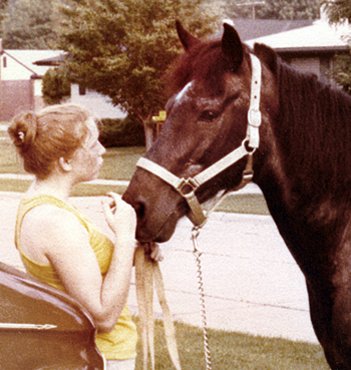Rose with her horse
